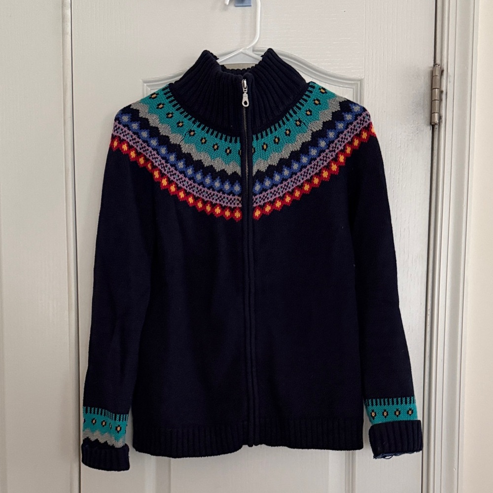 Talbots Multicolor Patterned Sweater - image 1